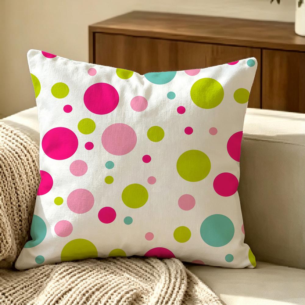 Graphic Polka Dot Cushion Cover Pillow Cover Nordic Minimalist Throw Doublesided Print Cushion Case For Sofa Bedroom Decor