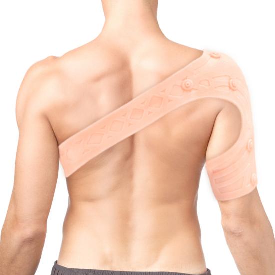 Sports Compression Shoulder Straps Magnetic Shoulder Brace with Pressure Pad Breathable Adjustable Shoulder Brace for Comfort Massage Shock Absorption