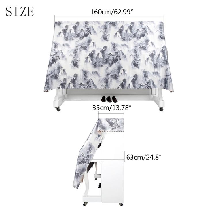 Dust Dirt Scratch 88 Keys Keyboard Cover Cloth Piano Dust Cover Fit 88 Key Piano