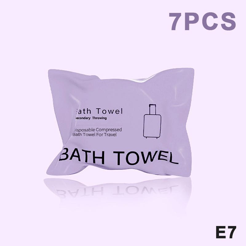 70x140cm Large Disposable Towel 7 or 14pcs Compressed Dry Bath Towels Soft and Portable for Travel Hotel Gym Beach Use