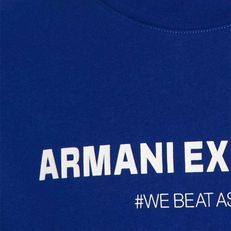 Armani Exchange logo-print jersey sweatshirt 6RZMHG-ZJDGZ-115AE