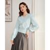 IEF French Sweet Bow Knit Sweater