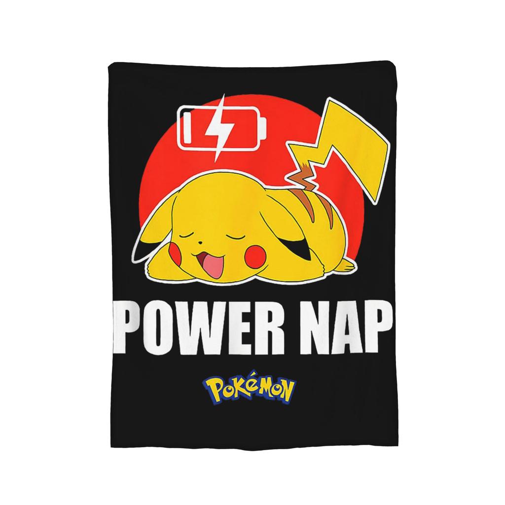 Pokemoned Anime Cartoon Flannel Blanket  Awesome Throw Blankets for  Sofa Bedding Lounge 150*125cm Bedspread,