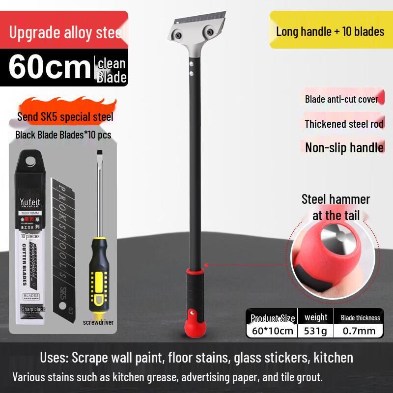 Multi-functional Plastic Cleaning Scraper