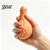 Stretchable Food Themed Toys Fried Chicken Leg Squeeze Toy  Stress Relief Drumstick Sensory Fake Tactile Tools Desk Fidget Toy for Basket Stuffers