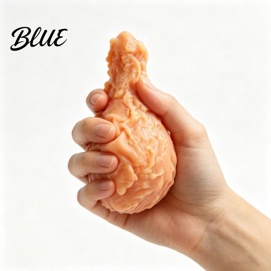 Stretchable Food Themed Toys Fried Chicken Leg Squeeze Toy  Stress Relief Drumstick Sensory Fake Tactile Tools Desk Fidget Toy for Basket Stuffers