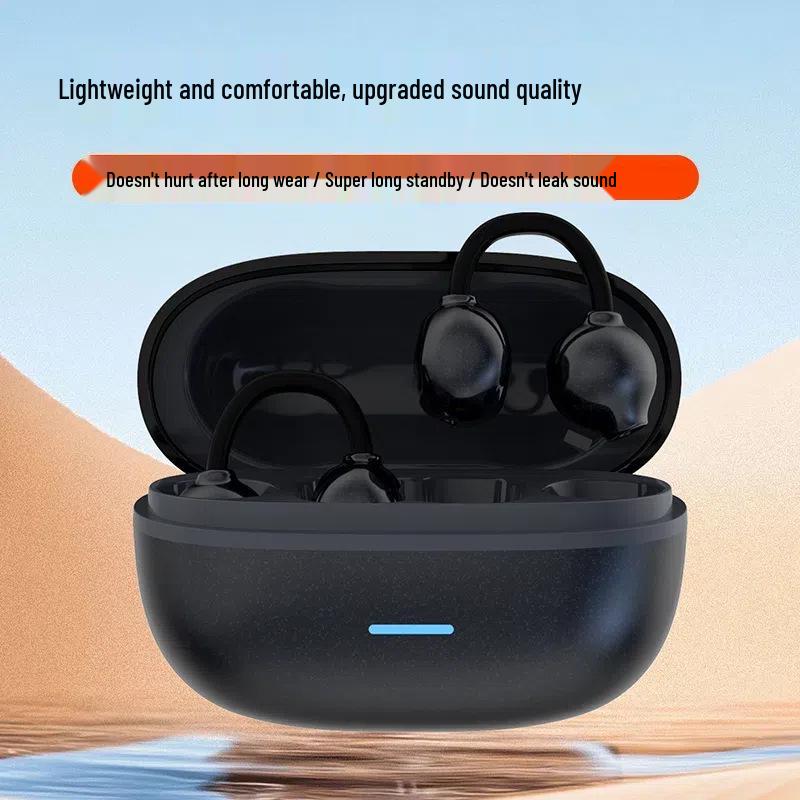 D04 Clip-on Long-Lasting Wireless In-Ear Headphones with Digital Display