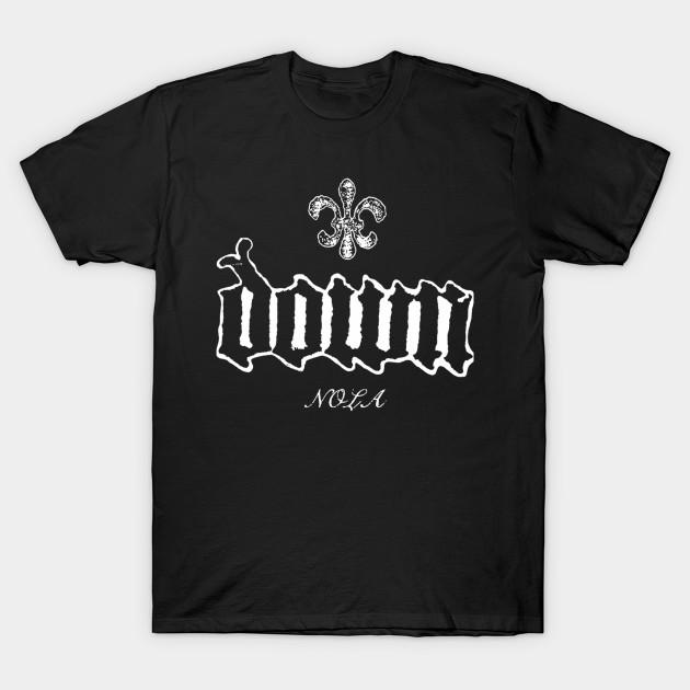 

Men Black Print T-shirt Down Sludge Nola Doom Metal Legacy No-Cut Transfer Paper Print Cotton Tshirt M чорний