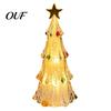 Holiday Party Decor LED Lighted Christmas Tree Tabletop Decoration, Battery Operated Xmas Night Light, Festival Atmosphere Lamp Ornament with