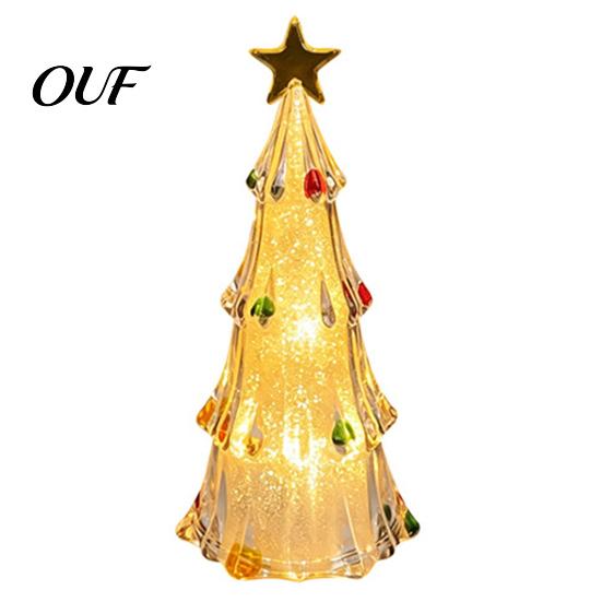 Holiday Party Decor LED Lighted Christmas Tree Tabletop Decoration, Battery Operated Xmas Night Light, Festival Atmosphere Lamp Ornament with