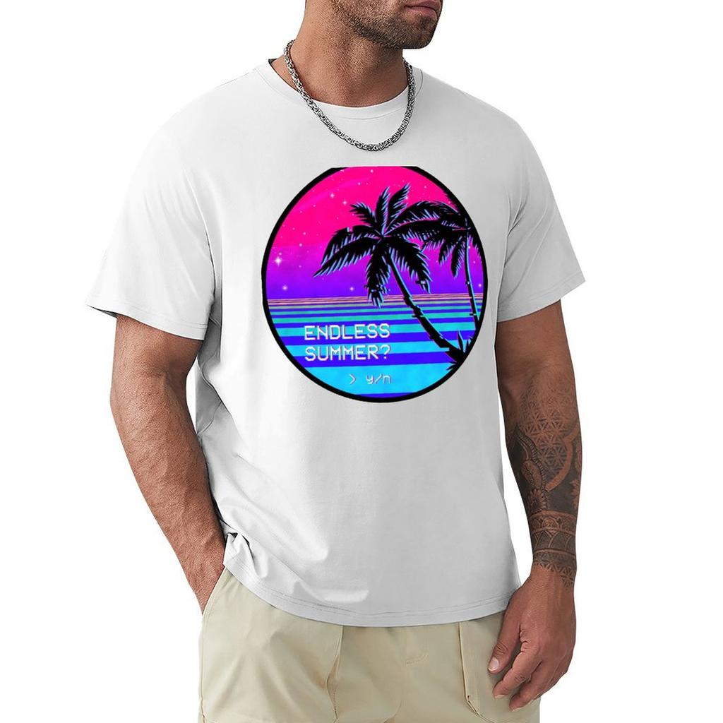 Endless Summer (Vaporwave) Tshirt Trendy Print Short Sleeve Tshirt