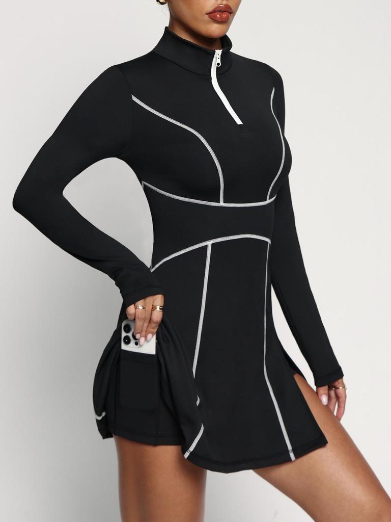 Women's High-Waist Sports Skort: Spring/Summer Casual Fitness Tennis Skirt
