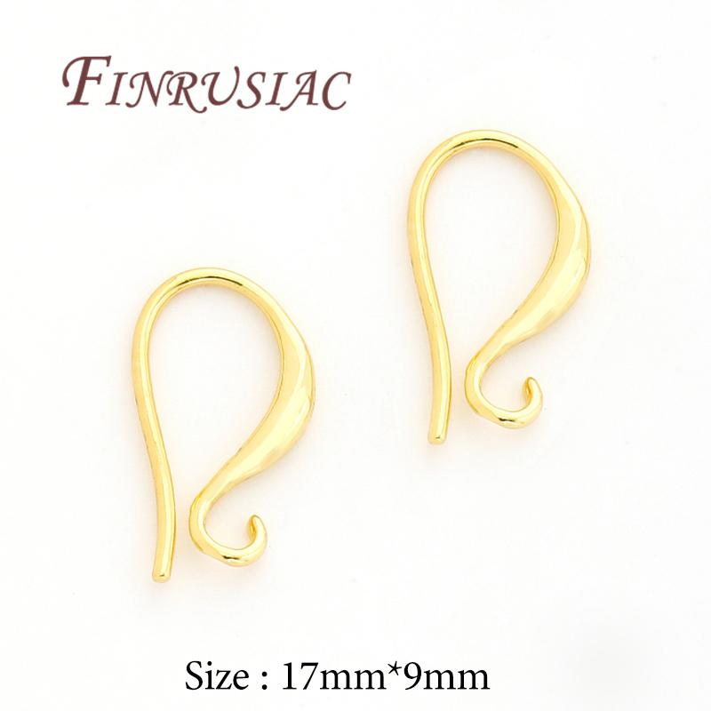 

10/20Pcs 18K Gold Plated Earring Hooks Clasps Earwires DIY Women Jewelry Earrings Accessories Base For Earrings 10 pieces
