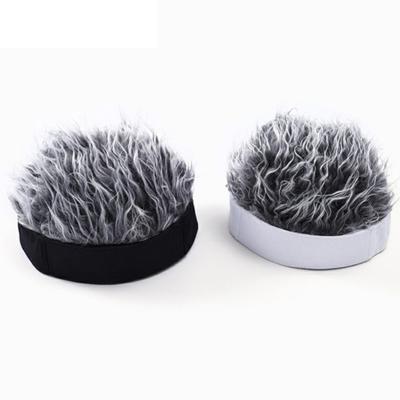 1ks novinka Hip-hop čepice s falešnými vlasy v retro stylu Legrační retro krátký meloun