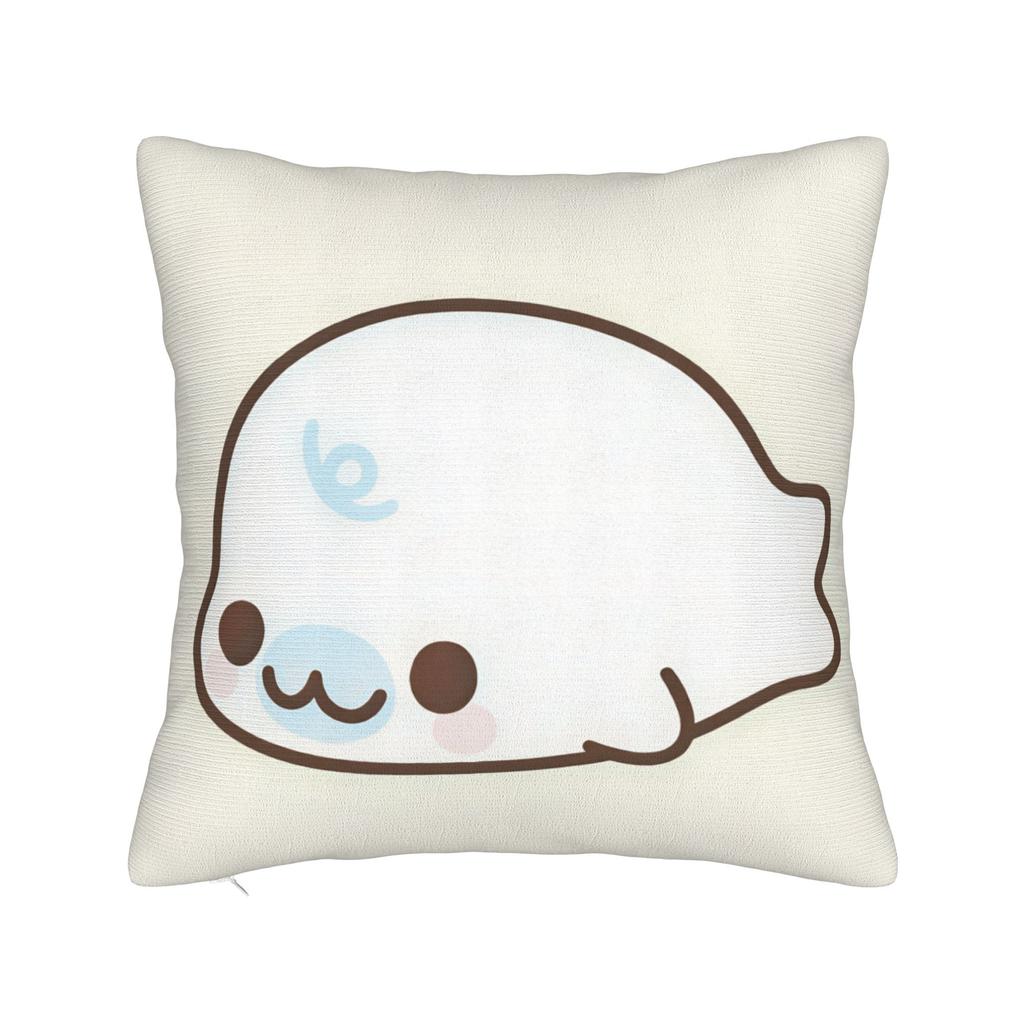 CUTE M-Mamegoma Seal Pillowcases Retro Trendy Pillow Case For Sofa Car Home Decor Soft Pillow Cover