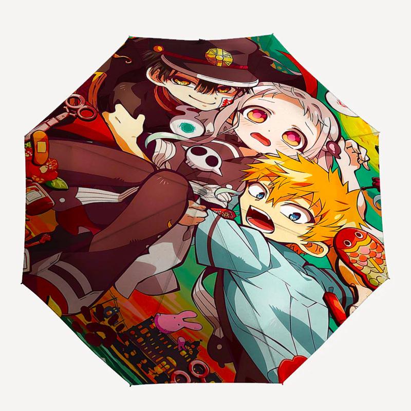1pc Anime Characters Automatic Opening Umbrella Portable Folding Design with 8-Bone Iron Frame, Perfect for Outdoor Use, Festive Gifts, Travel, Daily