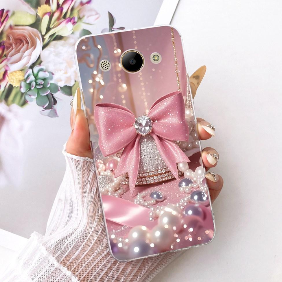 Casing For Huawei Y3 2018 Cover For Huawei Y3 2017 Case Aesthetic Luxury Cute Cat Fashion Butterfly Funny Painted Casing