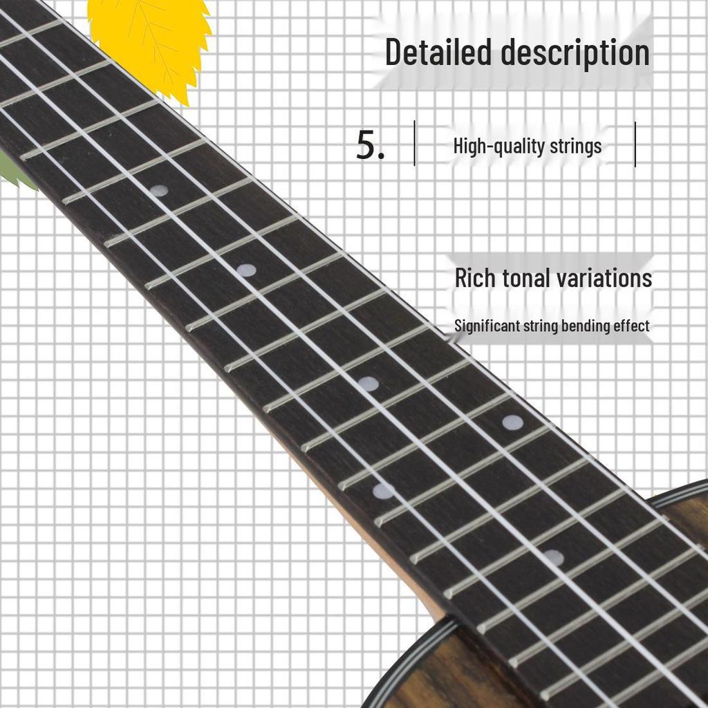 Walnuss Anfänger Ukulele - 23 & 26 Zoll Vier-Saiten Kleine Gitarre