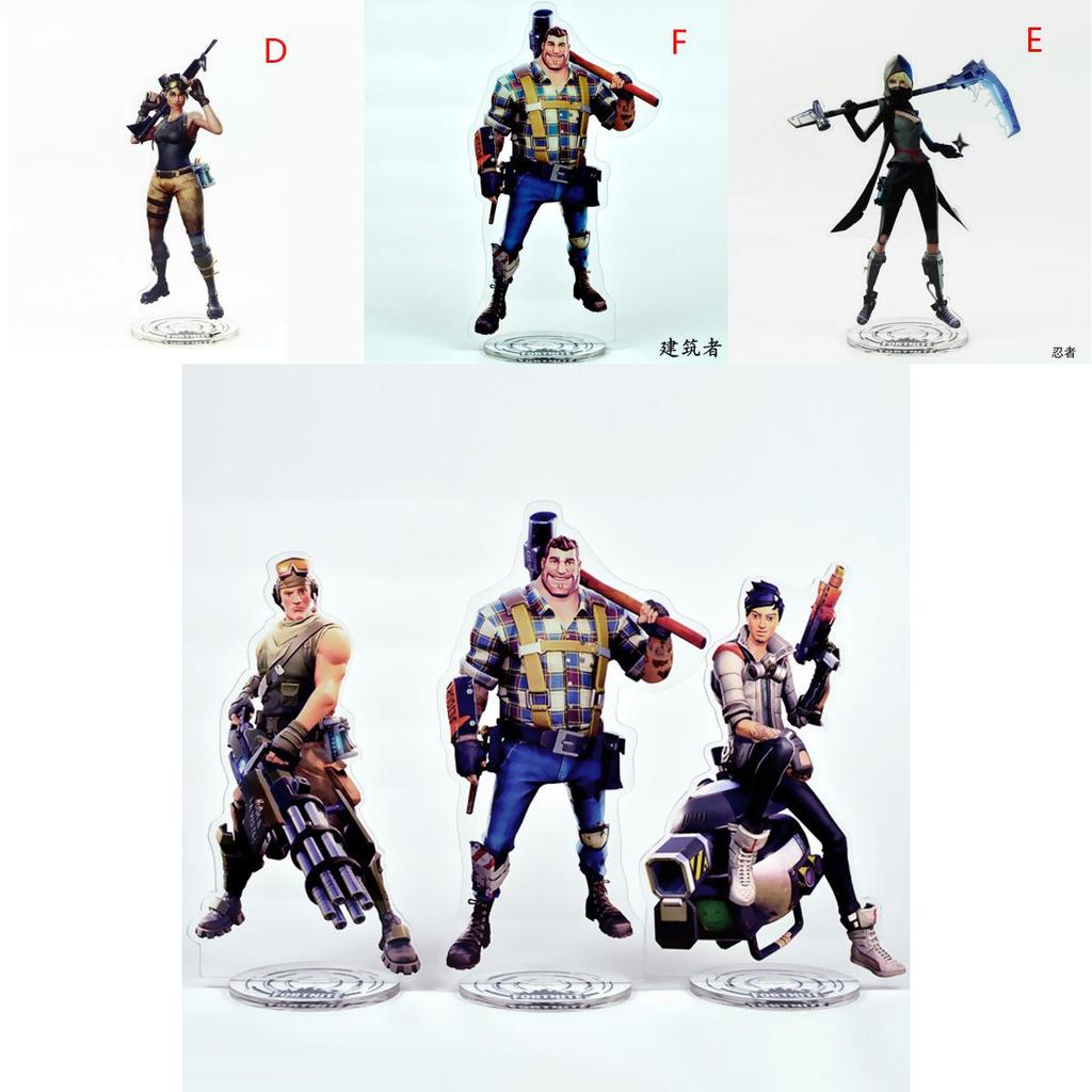 Pink Bear Skin Skull Special Trooper Ninja Acrylic Stand Figure Toy