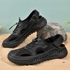 Sandals Men's Tide Summer Toe Cap Outdoor Leisure Sports Hollow Sandals Beach Shoes Handmade Mesh Men Shoes