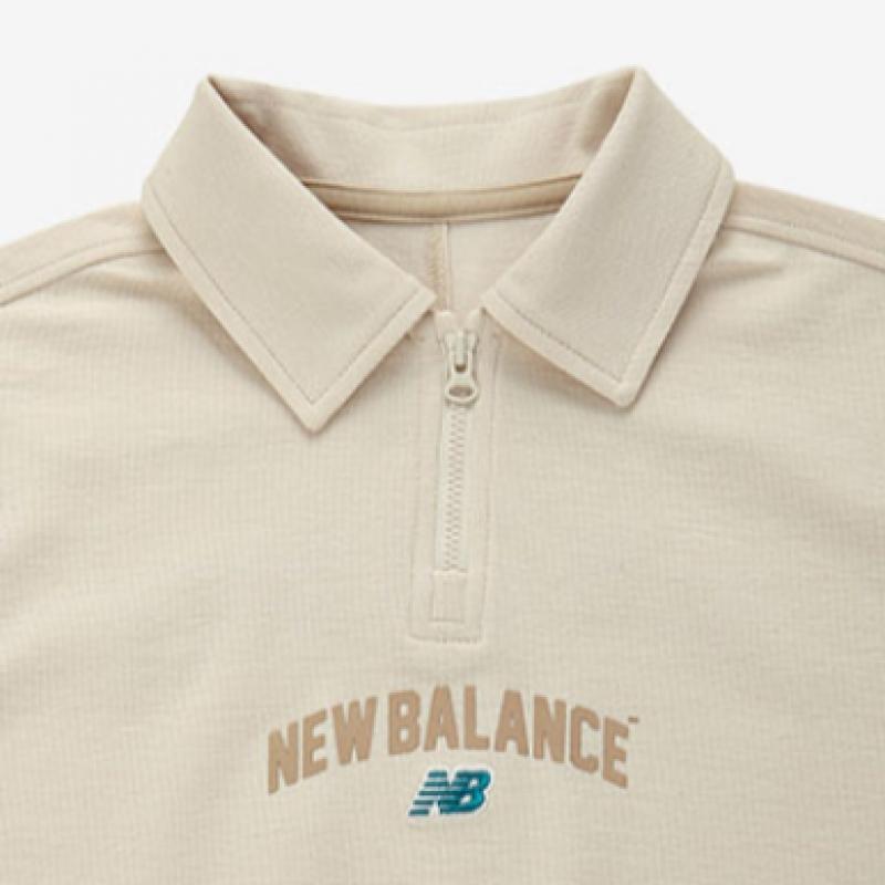 New Balance Half Club  Kids Collar Short Sleeve Sweat Set Up Nk9ye2101u 64 Short Sleeve Tee