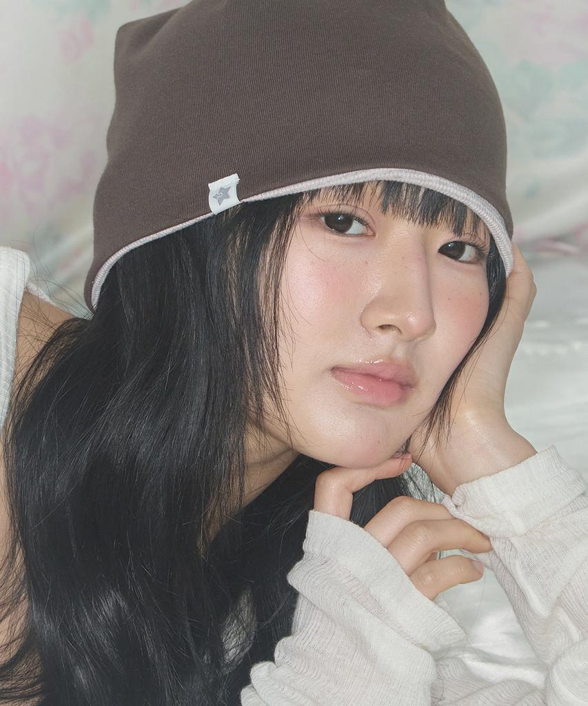 Kiibi Cozy Stripe Reversible Beanie Light Pink