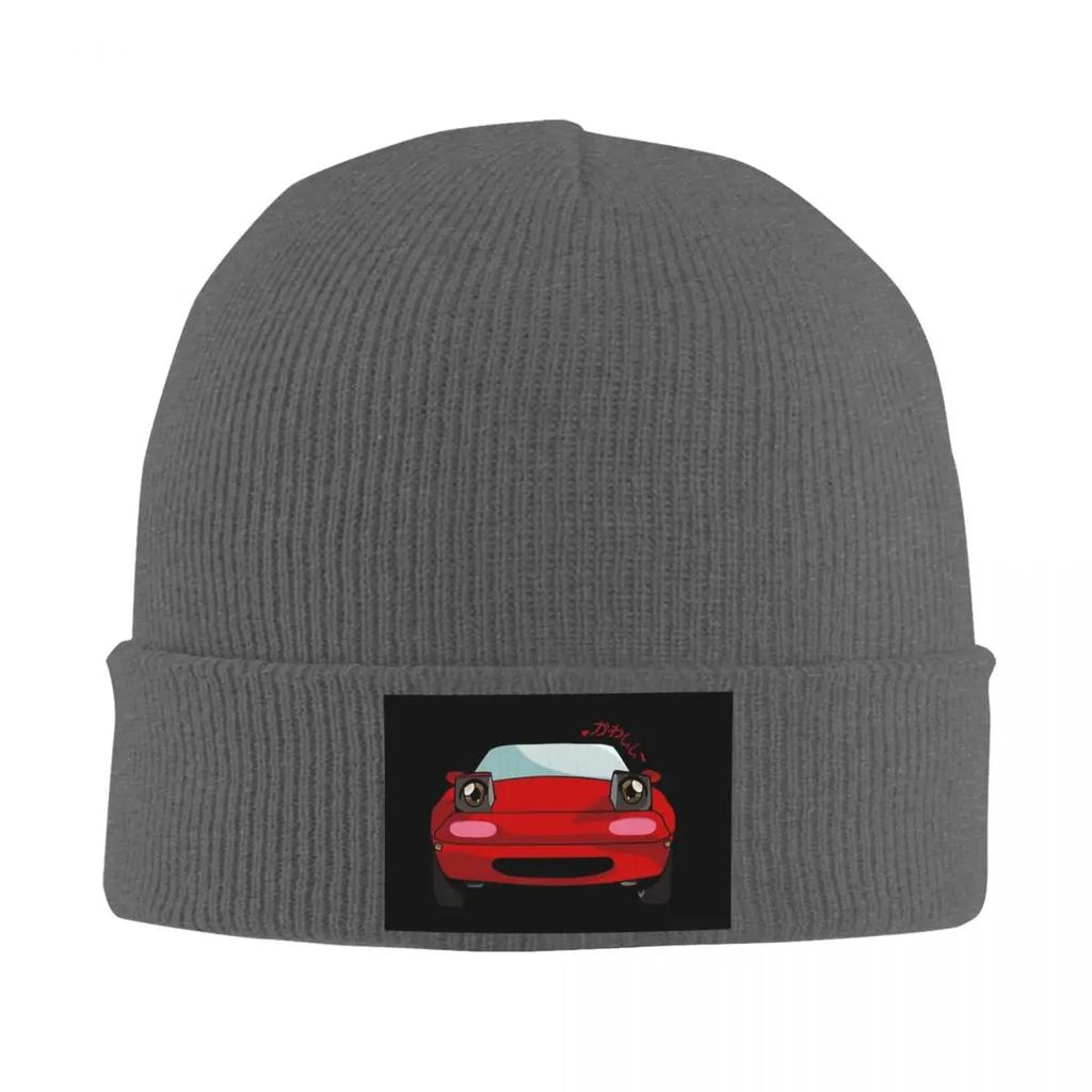 Mazda Miata Mx5 1990 Červená Teplá Pletená Čepice Módní Čepice Podzim Zima Venkovní Čepice pro Unisex Dospělé