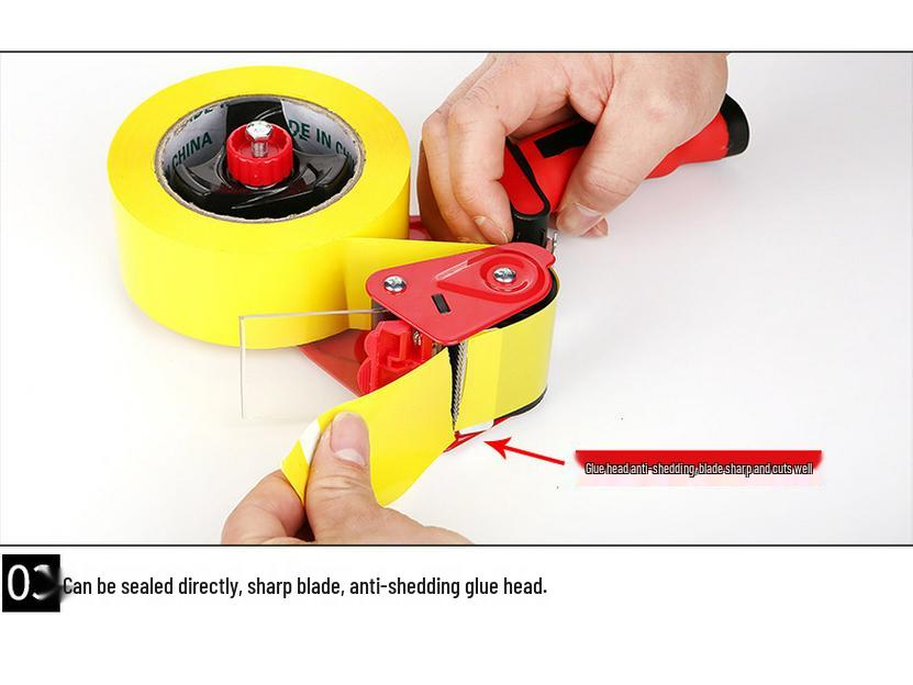 3" Metal Handheld Tape Dispenser & Cutter for Box Sealing