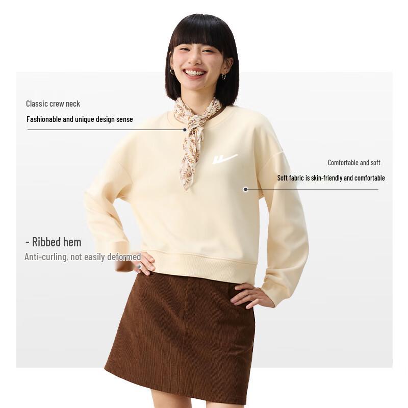 Warrior Women's Cropped Round Neck Sweatshirt