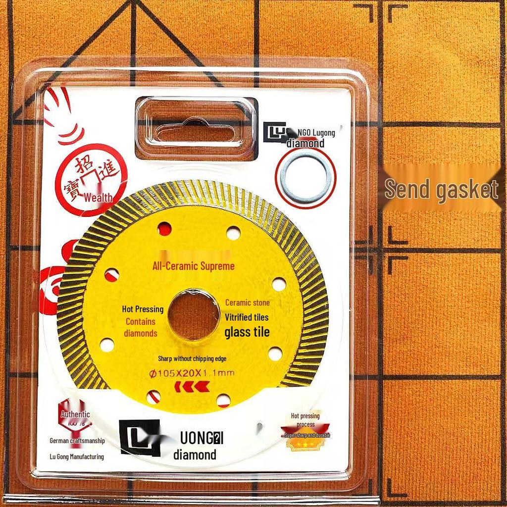 Ultra-Thin All-Porcelain Tile Cutting Disc - No-Chip Ceramic & Marble Saw Blade for Angle Grinders