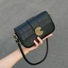 Soft Bag, High-end Retro Baguette Bag, Solid Color, Simple and Versatile, Old Armpit Bag, Crossbody Bag, Ins Woman