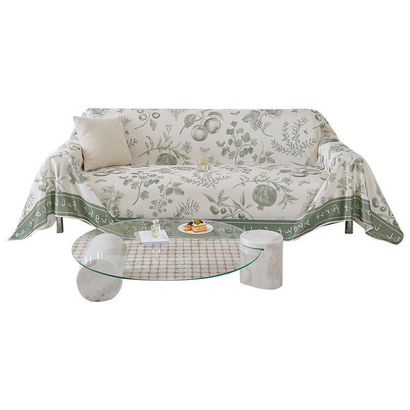 Cool Ice Silk Art Style Sofa Cover Cloth Summer and Summer Small Refreshing Sofa Cushion Can Be Used for Covering Sofa Napkins