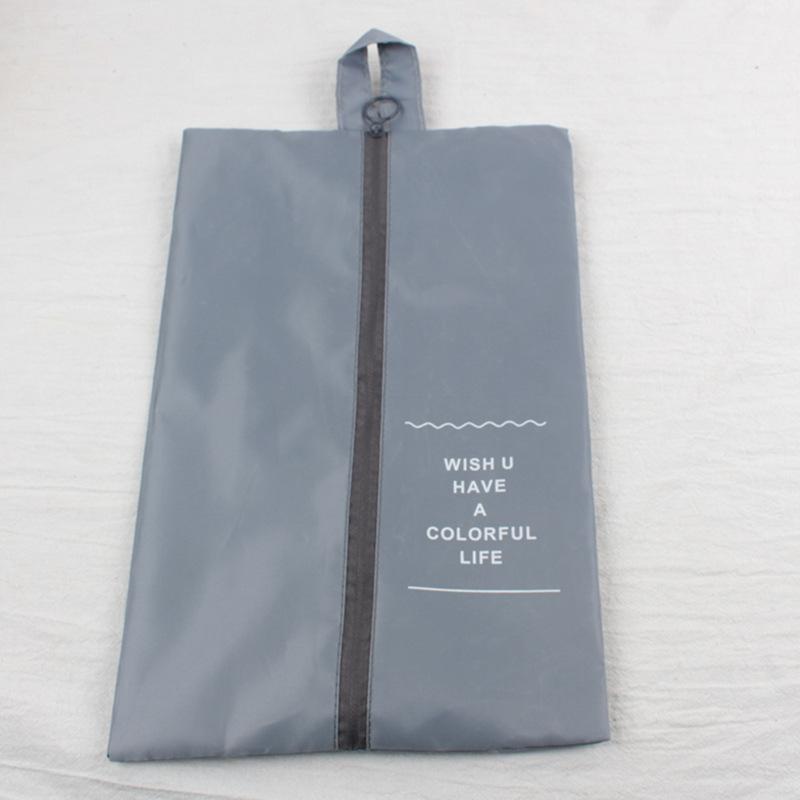 Portable Shoe Bag Waterproof Travel Polyester Storage Bag Pouches Convenient Storage Organizer Shoes Sorting Zipper Totebags