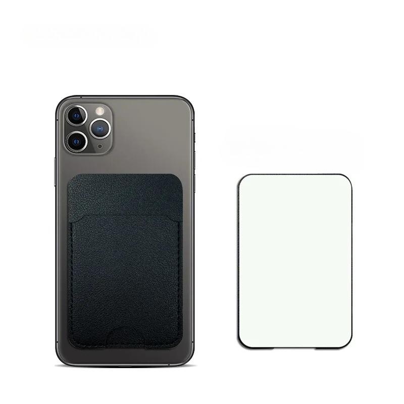 PU Leather Phone Wallet Case, Self-Adhesive Card Holder for Credit ID Cards, Fashion Sticker Back Cover Hot Sale