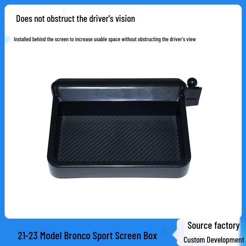 Upgraded Storage Box for Bronco Sport Interior - Phone Holder Behind Screen