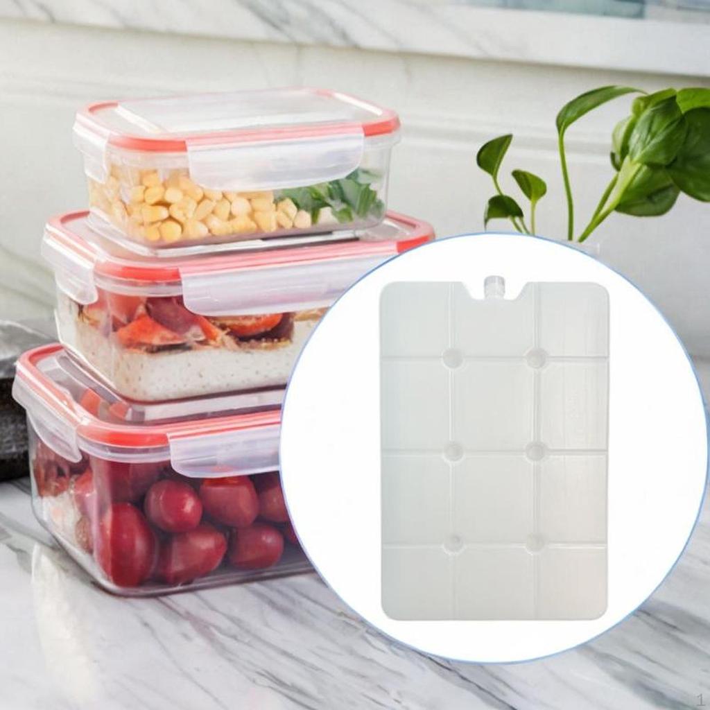Ice Block Pack for Coolers, Lightweight, Rectangular, Portable, Freezer Family Picnics,