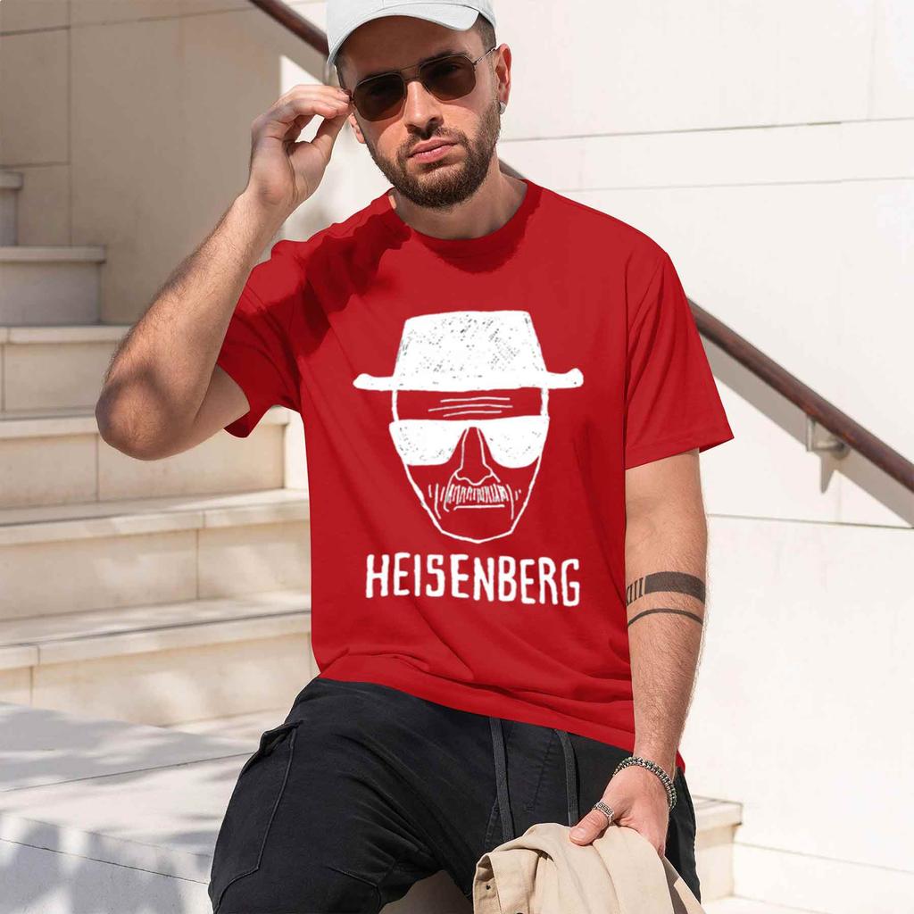 2026 New Model Unisex Fashion Casual Top Quality Short Sleeve 100 Cotton Loose Heisenberg Printedtshirt Casual Unisexs Tshirt Cool S