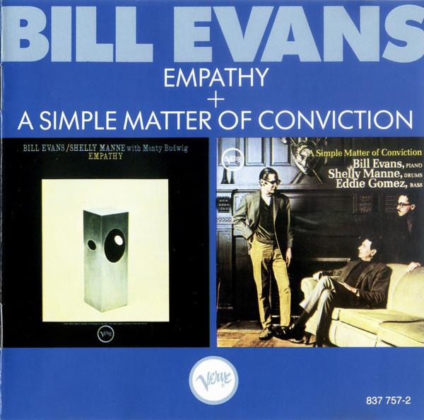 

CD BILL EVANS - Empathy + A Simple Matter Of Convic 8377572 Verve Records 1989 Germany Jazz Used