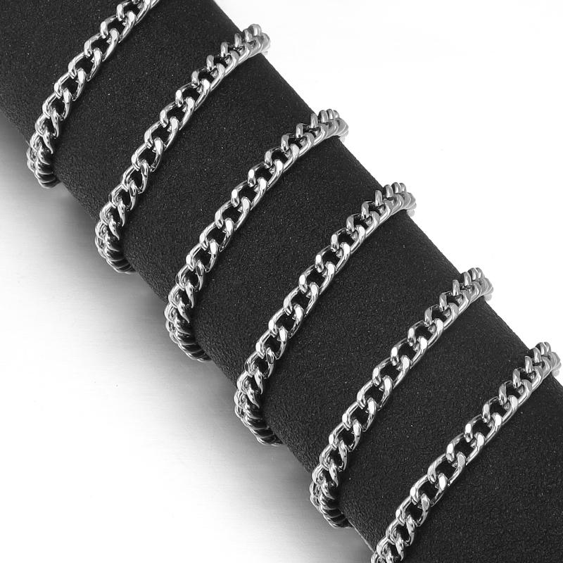 5 Yards/Rolle Metall-Aluminium O-förmige Ketten Gold Silber Farbe Verdrehte Kette für DIY Schmuckherstellung Kleidung Tasche Zubehör Zubehör