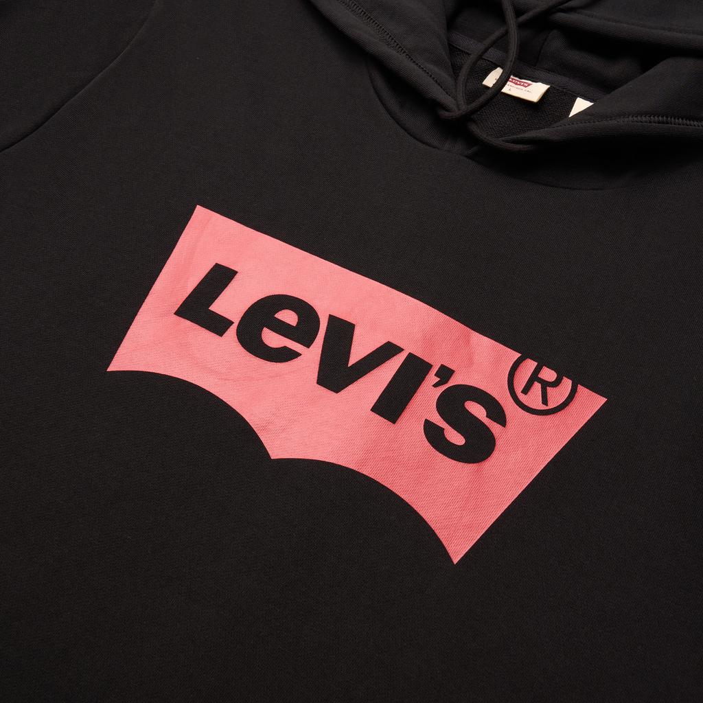 Levi's Sweatshirts Men's Black Hooded Moderate Straight Fit 003YT-0000