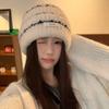 Woolen Beanie Hat For Women Thick Knitted Cap With Windproof Design For Fall And Winter