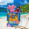 Pocoyo's Colorful Adventure Microfiber Beach Towel, Lightweight And Quick-Dry, for Summer Travel, Beach Essential, Swimming Pool Outdoor