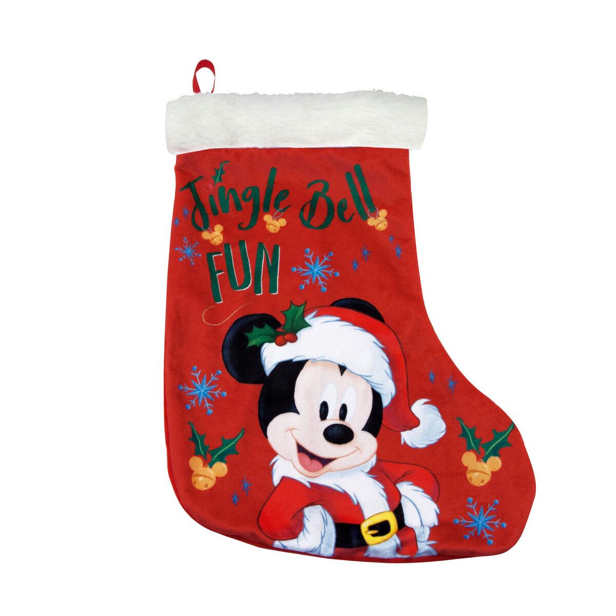 

Mickey Mouse Happy smiles Christmas stocking 42 cm Polyester TU прозрачный