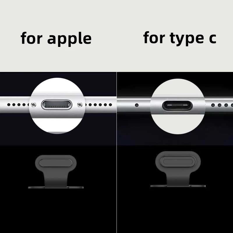 2-6PCS USB C Anti Loss Dust Plugs Type C Charging Port Cover for iPhone 16 Pro Max 16Plus Xiaomi Samsung Stopper Cap Dustplug