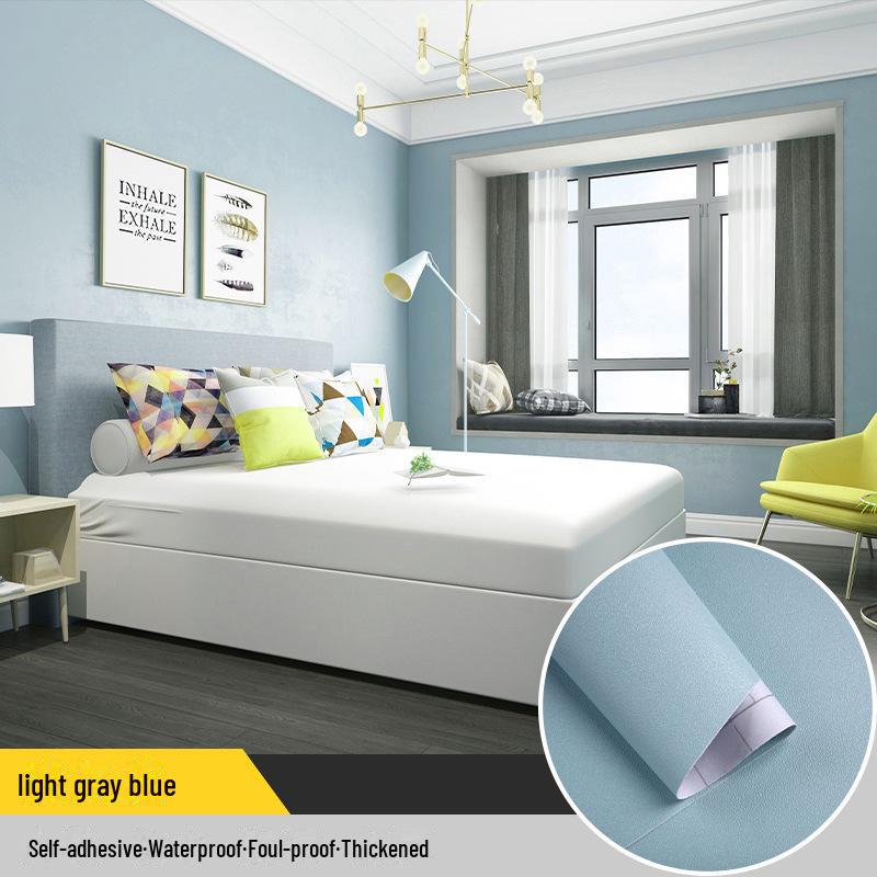 Self-Adhesive Solid Color PVC Wallpaper for Bedroom and Home Décor