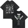 Rock Band Green Day Tour 2025 Merch T Shirt Fashion Rock Vintage Washed Tshirt Men Women Clothing Casual Short Sleeve Tshirts