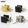 Zinc Alloy Passage Door Lock, Extended Flat Key Dead Latch, Single Tongue Mechanical Lock for Hotel & Apartment Projects