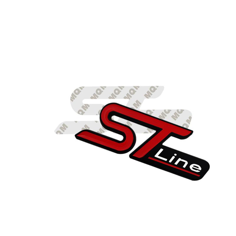 DRZG2 Car Accessories Metal Grille Emblem Rear Trunk Body Badge Sticker For Ford ST LINE Focus Fiesta Ecosport Kuga Mondeo Everest
