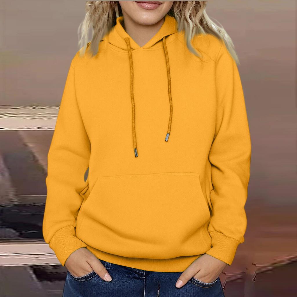 Women's Long Sleeve Oversized  Oversized Drop Shoulder Sleeves Women's Hooded Plush Sweatshirt