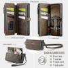 RFID Zipper Wallet Stand Leather Cover with Strap Compatible for iPhone 17 Pro Max - CASEME C39
